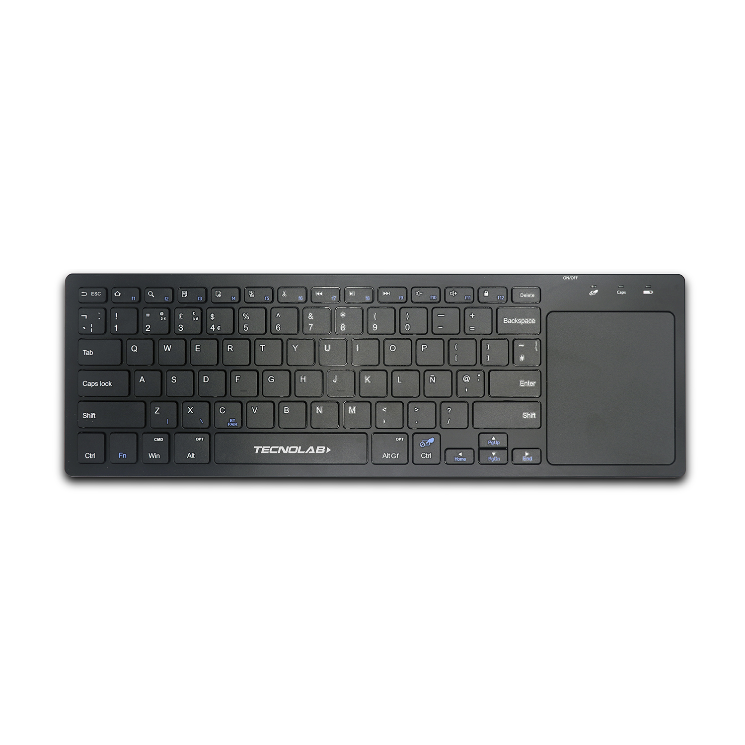 TECLADO INALAMBRICO BLUETOOTH, ULTRA DELGADO CON TOUCHPAD - Mertel