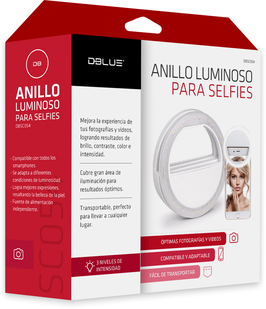 Iluminacion sales para selfies