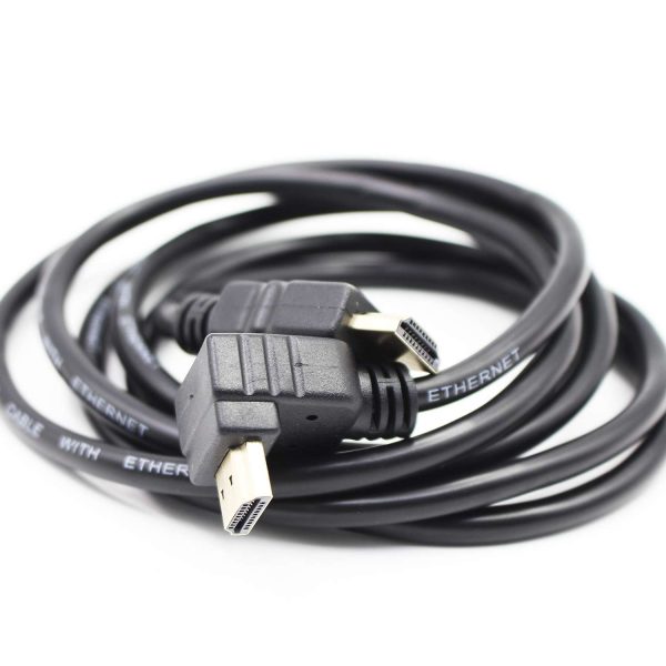 Cable HDMI 90 grados para TV LED/LCD/3D/PLASMA - Largo 1.8 mts.