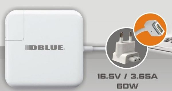 CARGADOR NOTEBOOK COMPATIBLE CON MACBOOK PRO BLANCO